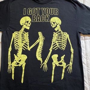 LEAVING CLOSET! Fun Science theme. HALLOWEEN. SKELETON. GLOW DARK. Adult MEDIUM.